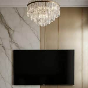 Aluminium Champagne, Falpanel, Fém mintás végteleníthető, 5mm vastag, 110cmX280cm