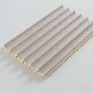 3D Glossy Wave Cream, 3D falpanel, végteleníthető, 24mm vastag, 16cmX300cm