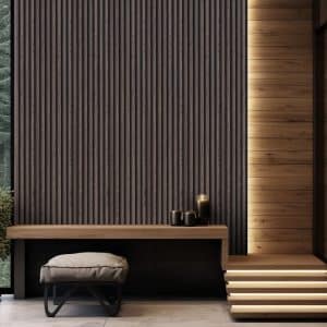 3D Wenge, 3D falpanel, Fa Mintás, Végteleníthető, 24mm vastag, 17cmx300cm