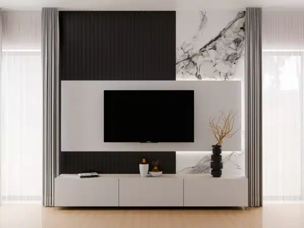 3D Black, 3D falpanel, Letisztult, 24mm vastag, 16cmx290cm