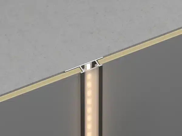 Led toldó profil pezsgő színű, 3m hosszú, 5mm széles