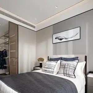 Beige Textile Falpanel, Textil hatású, Karcálló és Ütésálló Falpanel, Végteleníthető, 5mm vastag, 110cmx280cm