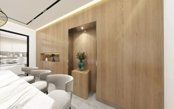 Oak, Falpanel, Fa mintás, Végteleníthető, 5mm vastag, 120x290cm