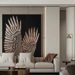 Glossy Cream Falpanel, bézs színű falpanel, végteleníthető, 5mm vastag, 110cmx280cm