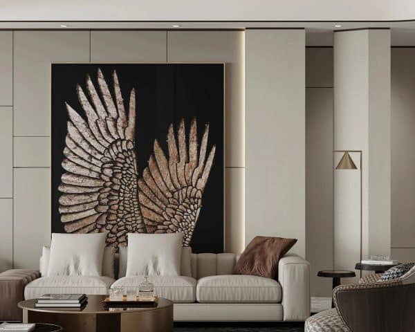 Glossy Cream Falpanel, bézs színű falpanel, végteleníthető, 5mm vastag, 110cmx280cm