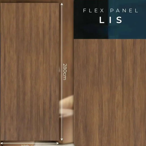 Lisa, Falpanel, Fa mintás, Végteleníthető, 5mm vastag, 120x290cm - Image 2