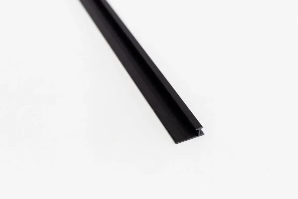Fekete színű Toldó alumínium profil 3m hosszú és 5mm széles - Image 4