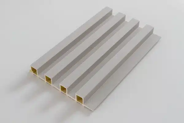 3D Light Gray Leather, 3D falpanel, Végteleníthető, 24mm vastag, 17cmx300cm