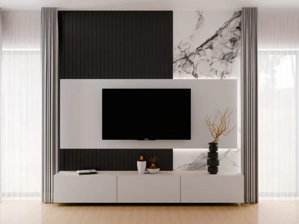 Light Black Stone, Márvány mintás Falpanel, Fényes, Végteleníthető, 5mm vastag, 110cmx280cm