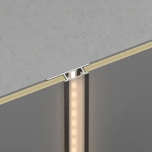 Led toldó profil fekete színű, 3m hosszú, 5mm széles