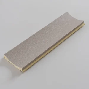 3D GRAY TEXTILE ÍVES LAMELLÁS FALPANEL, 3D FALPANEL, VÉGTELENÍTHETŐ, 15MM VASTAG, 7CMX300CM