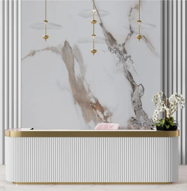 Calacatta Gold, Falpanel, Márvány mintás, 3mm vastag, 122x280cm - Image 3