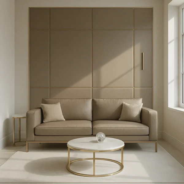 Cappuccino Leather falpanel, cappuccino színű, bőrhatású falpanel,végteleníthető, 5mm vastag, 110cmX280cm