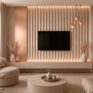 Aluminium Rose Gold, Falpanel, Fém hatású Végteleníthető, 5mm vastag, 120x300cm