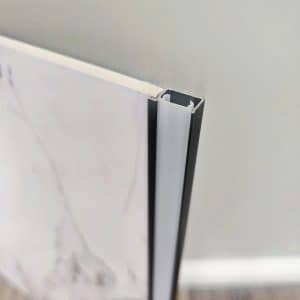 Led végzáró profil fekete színű, 3m hosszú, 14mm széles, 5mm mélységű