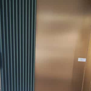 Matte Green Wave, Hullámos 3D Falpanel, Végteleníthető, 24mm vastag, 16cm*300cm